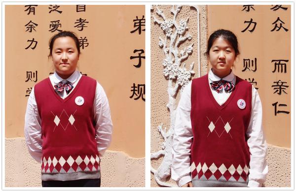 王艺诺、吴尚洁做国旗下演讲 王艺诺、吴尚洁做国旗下演讲